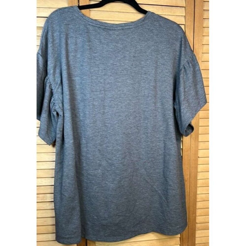 EVRI‎ Short Puckered Sleeve Top - Picture 7 of 7